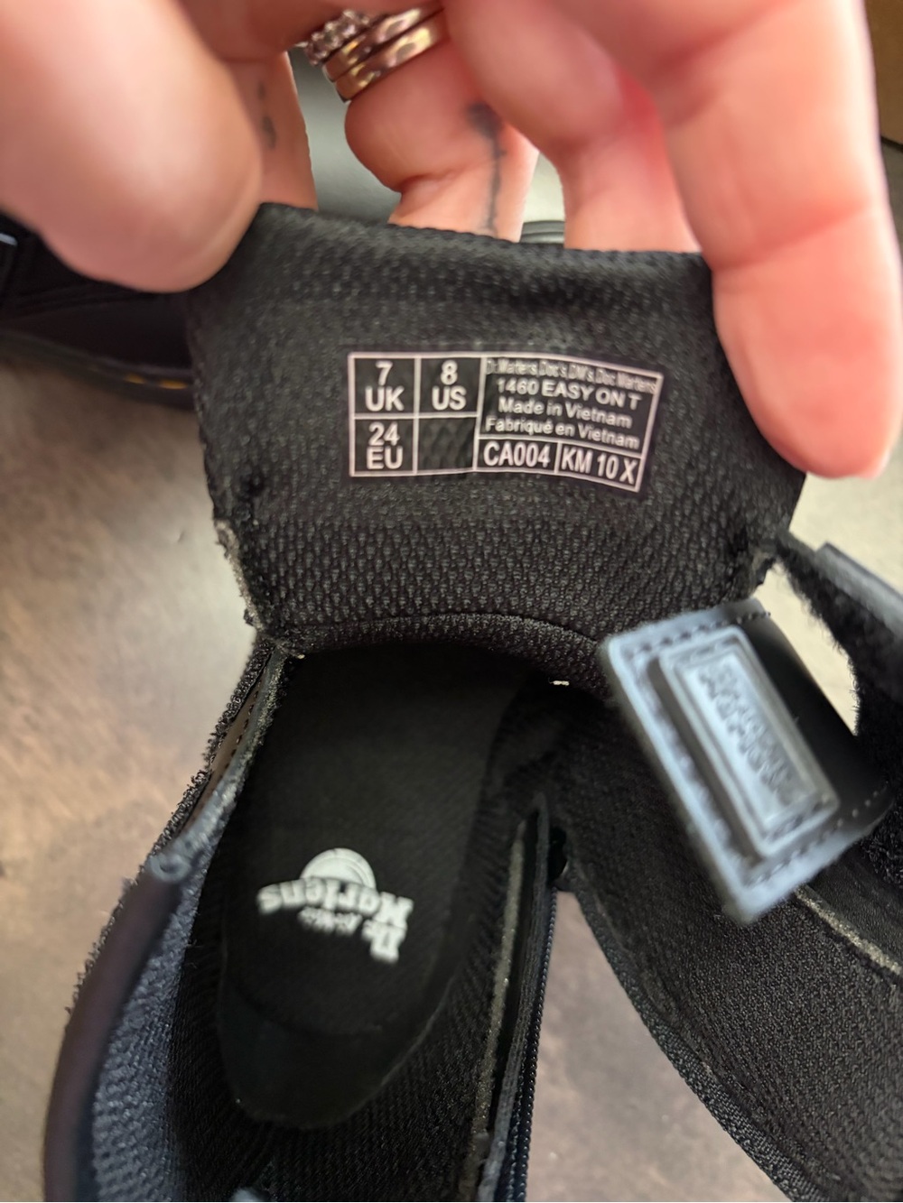 Dr. Martens Kids Black Leather Velcro Boots - Picture 6 of 6